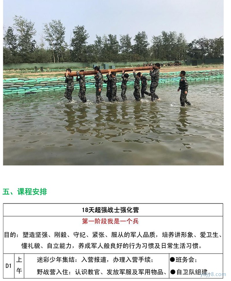 18天好習(xí)慣軍事強(qiáng)化夏令營-5