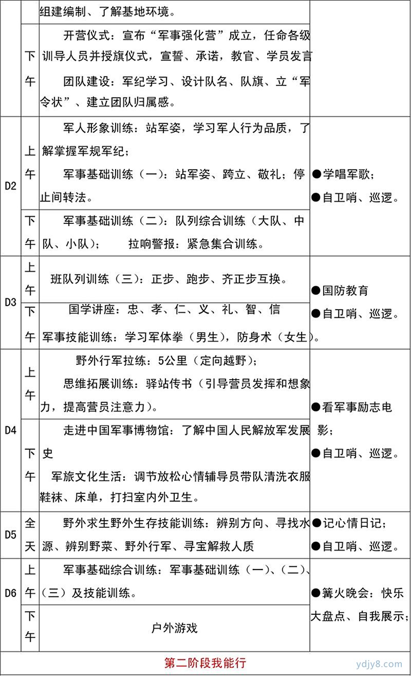 18天好習(xí)慣軍事強(qiáng)化夏令營-6