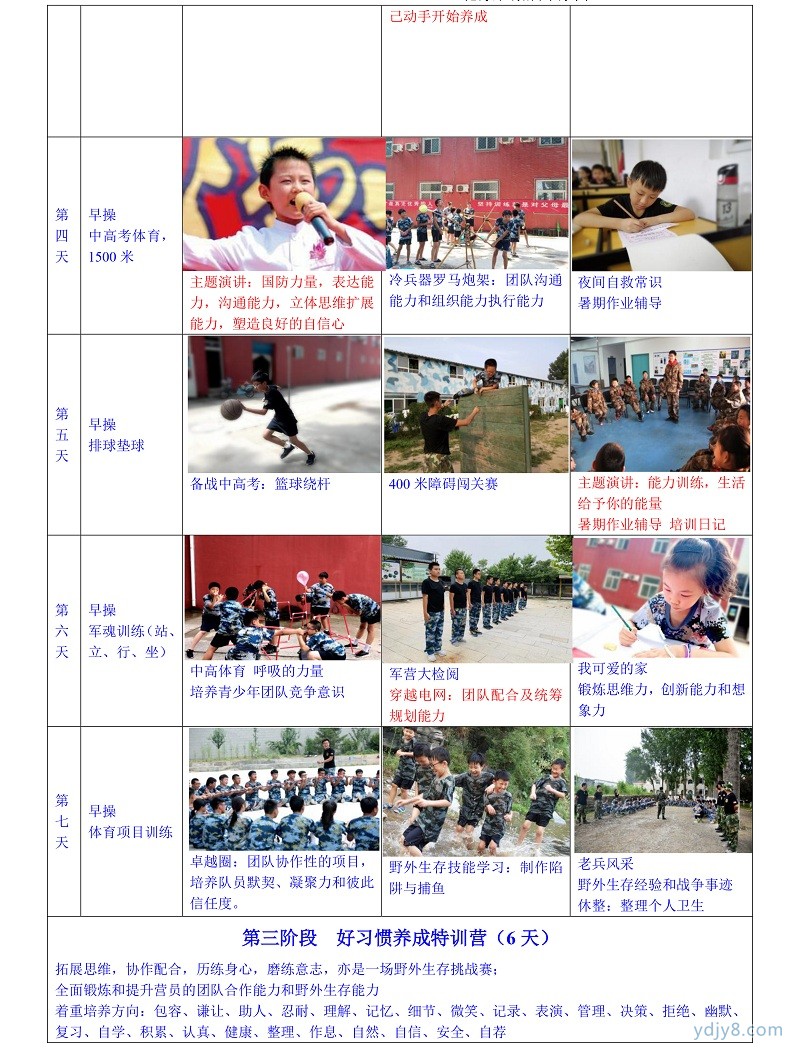 2022年北京西點第17屆軍事夏令營45天課程-8